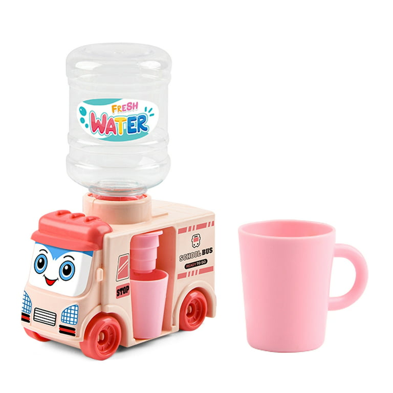 Cute Mini Drink Water Dispenser Kitchen for Child Game Simulation Play  House Toy