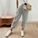 thumbnail image 1 of WILLBEST Pantalones Casuales para Mujer: Pantalones Holgados de Cintura Alta con Bolsillos y Cordones, con Diseño de Patchwork a Rayas, para Uso Diario y Relax. Grande, 1 of 4