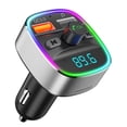 thumbnail image 1 of Transmisor FM Bluetooth Nulaxy NX10, adaptador para coche, plateado, 1 of 8