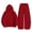 WGset81-Red, variant on UAYOTSE Toddler Girls Trendy Winter Pullover Hoodie Sweatpants 2Pcs Set Cozy Jogger Outfit Size 6-7 Years