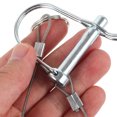 thumbnail image 3 of MLINS 10pcs Hitch Pin With Tether Quick Release Ring Shaft Locking Coupler Pin Wire Retainer, 3 of 8