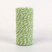 NewTrend 328 Feet Cotton Twine for DIY Craft, Packing, Decoration and Gardening,3Ply Durable String and Eco-Friendly(Apple.Green)