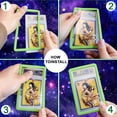 thumbnail image 6 of KIQ Flexible TPU Bumper Guard Protector Case Cover Sleeve for PSA Graded Collectible Slabs Trading Cards - EMBEDDED TRANSLUCENT SPARKLE GLITTER DESIGN-12 COLORS SET, 6 of 6