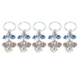thumbnail image 2 of Evil's Eye Keychain, Alloy Elephant Keychain 5Pcs  For Car Interior For Ladies Bag, 2 of 8