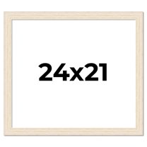 24x21 Frame White Real Wood Picture Frame Width 1.5 inches | Interior Frame Depth 0.5 inches | Barn