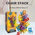 thumbnail image 1 of Height 2.36 Inch Stack Chair, Educational Toys, Building Blocks Stack Chair, Parent-child Gathering Interactive Toys, Multiple Chair Shapes Random, 24 Pieces, Christmas Gift, 1 of 5