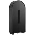 thumbnail image 5 of Modway Bellamy Contemporary Tall Arched Storage Cabinet in Black, 5 of 9