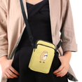 thumbnail image 4 of HELLHERO Floral Print Double Zipper Travel Crossbody Purse Polyester for Adults, 4 of 7