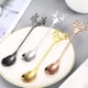 thumbnail image 3 of GOOHOCHY 4 cucharas de postre, cucharas de degustación, cucharas de acero inoxidable, cucharas para espresso y cucharas de metal para sopa., 3 of 8