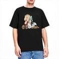 thumbnail image 5 of Camisetas de algodón 100 % de Peanuts, Charlie Brown y Snoopy, camisetas populares para hombre, camisetas de manga corta con diseño clásico Y2K de verano, 5 of 5