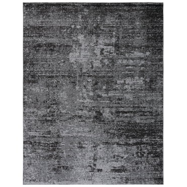 SAFAVIEH Adirondack Johna Abstract Area Rug, Black/Ivory, 10' x 14'
