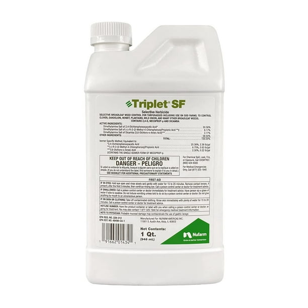 Triplet SF Selective Herbicide for PostEmergence Broadleaf Weeds 32 fl