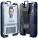 thumbnail image 1 of Porta Credencial LIUGX Funda para Tarjetas de Identificación en Fibra de Carbono Azul Oscuro, 1 of 6