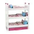 Emily Rose 18 Inch Doll Clothes Bunk 18" Doll Stackable Triple