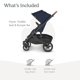 thumbnail image 2 of UPPAbaby Cruz V2 Stroller Full-Featured Stroller With Travel System Capabilities Toddler Seat, Bumper Bar, Bug Shield, Rain Shield Included Noa (Navy Carbon Frame Saddle Leather), 2 of 5