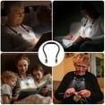 thumbnail image 4 of Reading Light, AMIR LED Neck Reading Light Rechargeable Book Reading Light for Reading in Bed Knitting Camping Repairing Kids Gift Black, 4 of 10