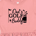 thumbnail image 4 of Inktastic Dad's Golf Buddy Girls Toddler Dress, 4 of 5