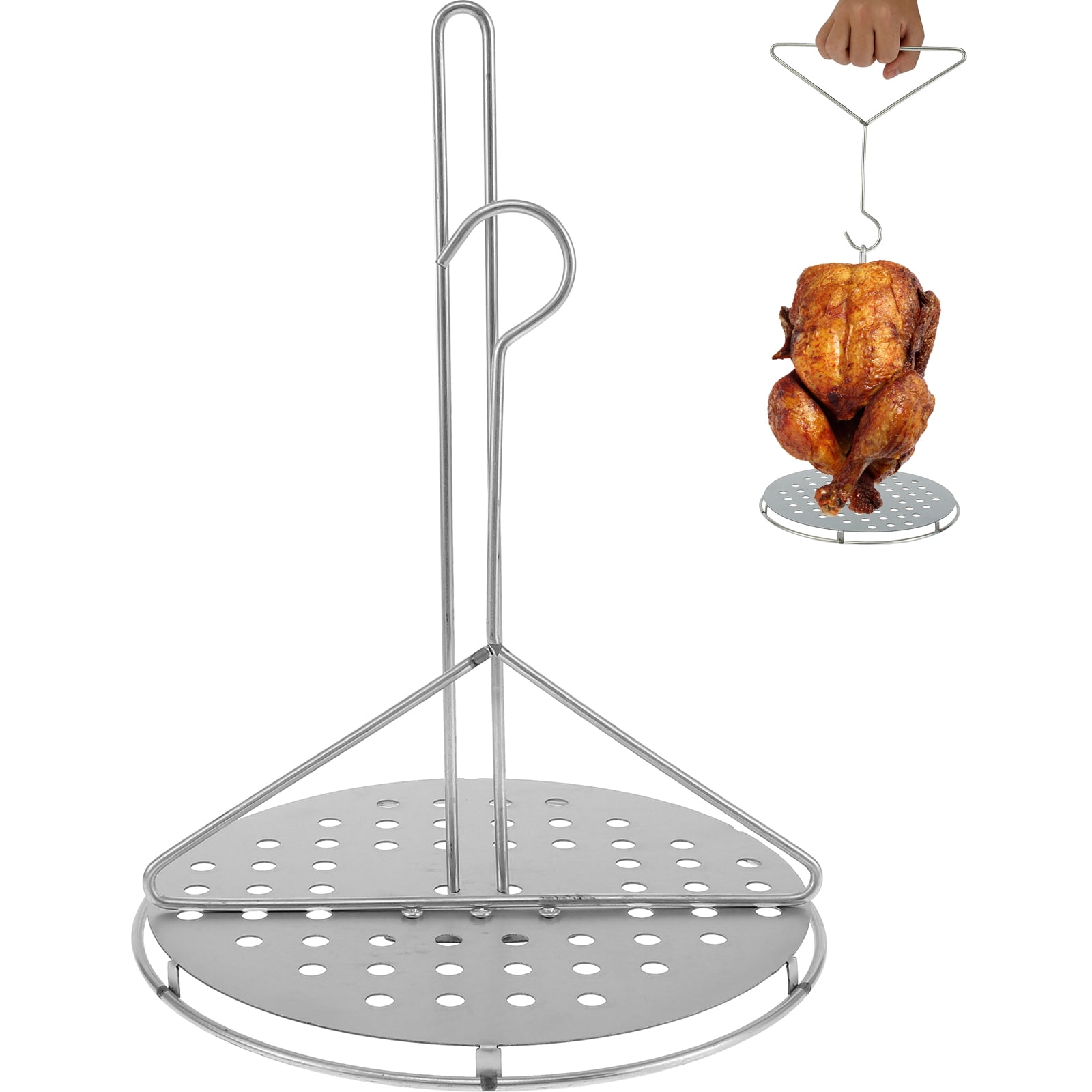 BOBASH Turkey Holder Heavy Duty Metal Chicken Holder Portable