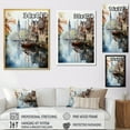 thumbnail image 4 of Designart "Serenity Along German Canals II" Cityscapes Floater Framed Canvas Print, 4 of 7