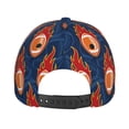 thumbnail image 6 of Naloa Original Classic Low Profile Hat Men Women Baseball Cap Dad Hat Adjustable Unconstructed American Football and Fire Flames Print Cap, 6 of 9