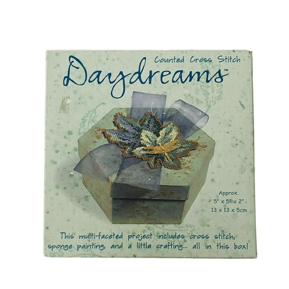 Dimensions Daydreams Leafy Whisper Keepsake Cross Stitch Box Kit #72612