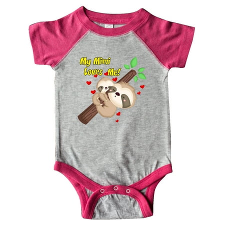 

Inktastic My Mimi Loves Me Gift Baby Boy or Baby Girl Bodysuit