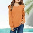 thumbnail image 2 of GYUJNB Girls Long Sleeve Blouse Top with Lace Trim Fashionable Fall Winter Tunic Shirt for Big Kids and Tweens,Sweatshirts for Teen Girls,4-5 Years, 2 of 7