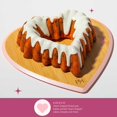 thumbnail image 3 of Paris Hilton Heart Shaped Fluted Cake Pan Cast Aluminum with Clean Ceramic Nonstick Bakeware Dishwasher Safe Made without PFAS PFOA PFOS & PFTE 9-Inch Pink, 3 of 5