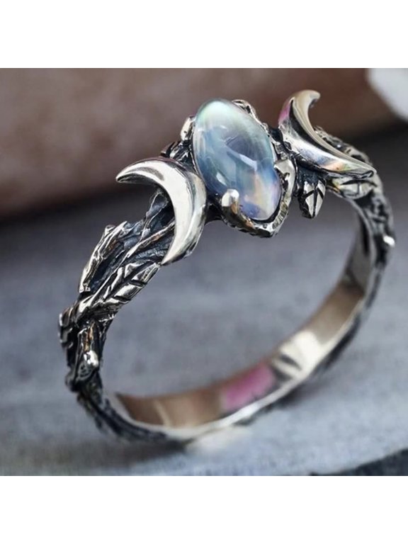 Women Ring Vintage Bohemia Style Rhinestone Special Vintage Retro for Birthday