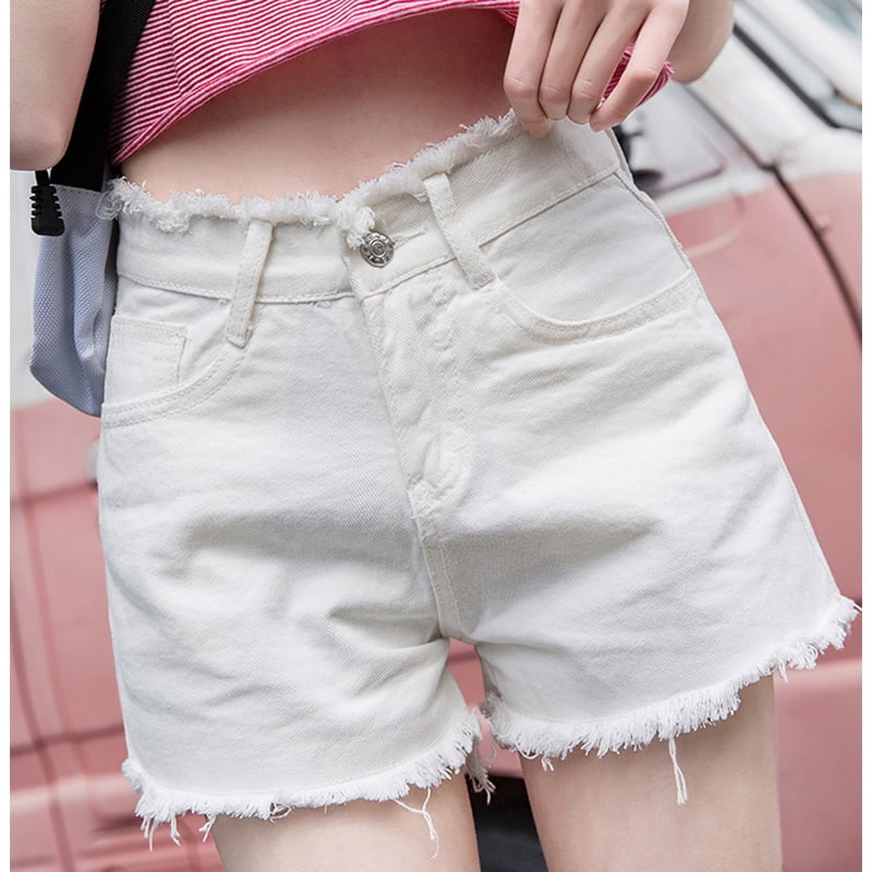 loose leg denim shorts