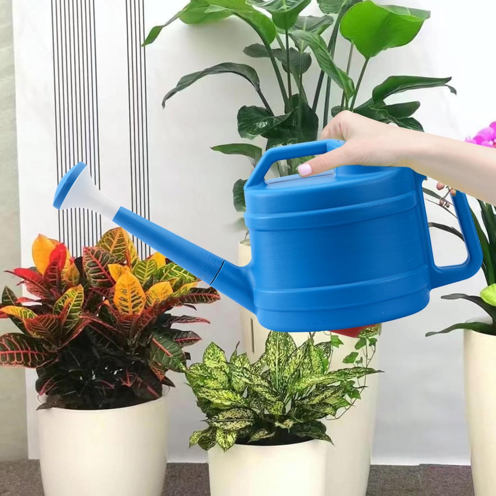 Watering Can for Indoor and Outdoor Plants, Long Spout Design with Comfortable Handle, Large Capacity Watering Pot for Garden and Household Use