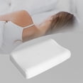 thumbnail image 2 of White Natural Latex Massage Neck Pillow Slow Rebound Memory Foam Pillow, 2 of 8