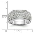thumbnail image 7 of 14K White Gold Ring Band Wedding Diamond, Lab Grown Round, Size 8, 7 of 7
