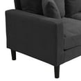 thumbnail image 5 of 57" Loveseat Sofa Couch,Modern Upholstered Comfy Sofa with 2 Pillows for Living Room Bedroom Apartment Small Space,Dark Gray, 5 of 7
