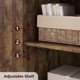 thumbnail image 5 of 67 inch Alto Marrón Freestanding de 3 Niveles Almacenamiento Gabinete con 4 cm de Profundidadoors y Ajustable Shelves para Living Sala cm de Profundidadining Sala Bathroom o Entryway, 5 of 8
