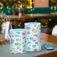 thumbnail image 3 of Yayeee Flameless Candles with Remote Flickering Battery Operated Multi Color Changing, Beige Retro Pattern, 3 of 7