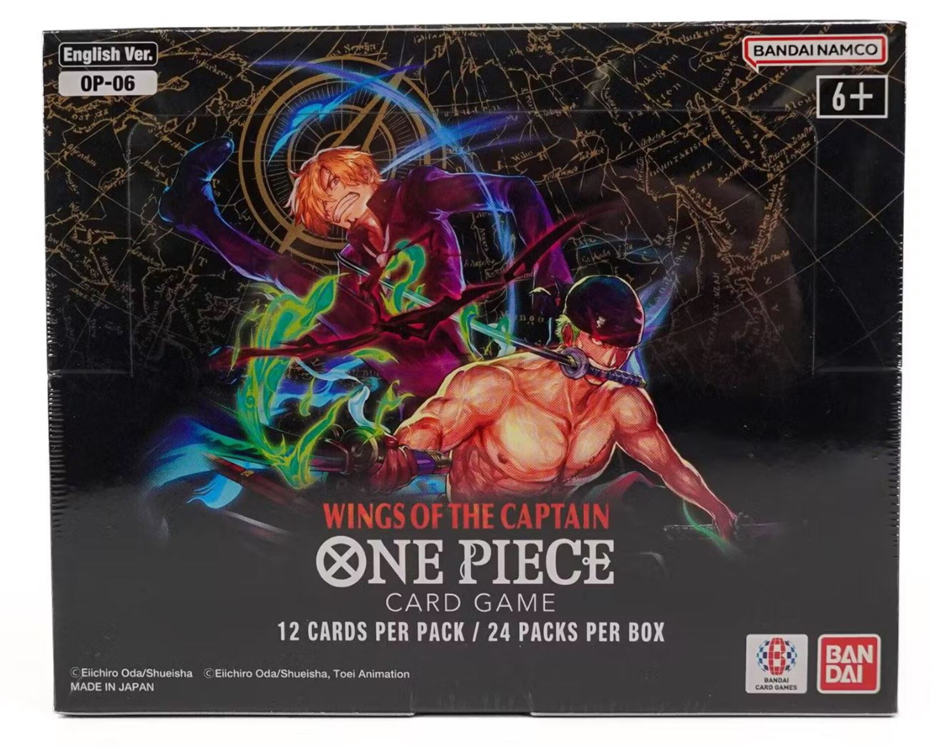 BANDAI HOBBY ONE PIECE TCG, Wings of the Captain OP-06 Booster Box, 24 Packs,  126+1 Card Types - Walmart.com