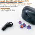 thumbnail image 2 of TENNMAK 12X Eartips Replacement for JBL Tune 230NC TWS Earbuds Earpad * Blue Ear Tips, 2 of 4
