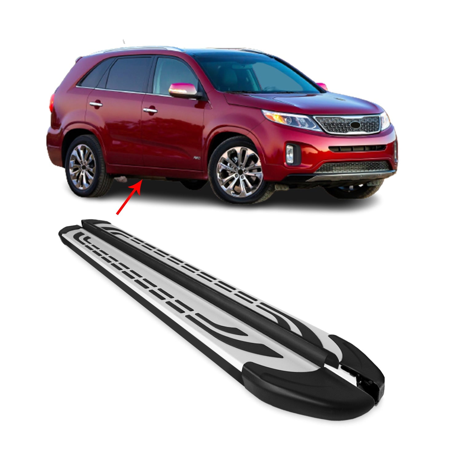 Running Boards For Kia Sorento Facelift 20122015 Side Steps Nerf Bars