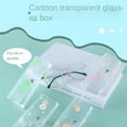 thumbnail image 6 of Transparent Unisex Anti-Fall PVC Eyeglasses Case Glasses Case Sunglasses Storage Box Myopia Glasses Cover 5, 6 of 8