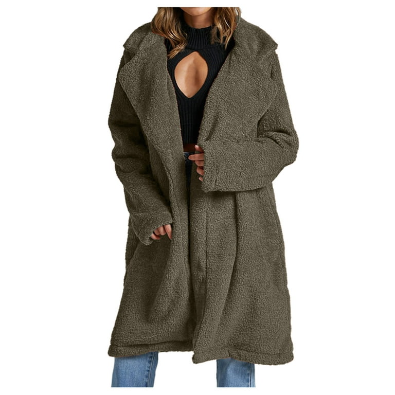 Women's Gertrude Long Teddy Coat