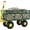Green+Yellow, variant on EastVita Heavy Duty 500 Lbs Capacity Steel Garden Cart 3-in-1 Utility Metal Wagon with Removable Mesh Sides to Convert Into Flatbed