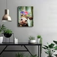 thumbnail image 3 of Bedroom Dining Room Country Farmhouse Bathroom Cute Cow Decor Canvas Print Picture Wall Art Retro Style Nice Present Placed in Home Bedroom Office Study Fireplace 12x16, 3 of 6