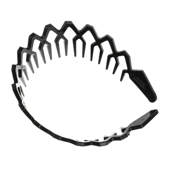 Vocoste Classic Rhombus Style Anti-Slip Toothed Hairband for Women for Girls Black 1 Pc