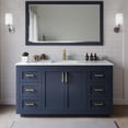thumbnail image 2 of Wyndham Collection Miranda 66" Wood & Metal Single Bathroom Vanity in Blue/Gold, 2 of 7