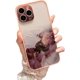 thumbnail image 1 of Compatible con iPhone 13 Pro Max Funda, Funda de PC con estampado de mármol y acuarela dorada, Borde de color TPU, Funda protectora a prueba de golpes para lente de cámara, 1 of 5