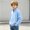 Light Blue, variant on Cethrio Boys Zip up Sweatshirts, Long Sleeve Stand-up Collar Waffle Knit Casual Fall Outerwear Gray Size 10-12