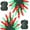 Red, Green, variant on 50 LED Outdoor Christmas Lights, 16 FT Battery Operated Mini String Lights with 8 Modes & Timer, Xmas Tree Lights Waterproof for Patio Garden Party Wedding Holiday Decor, Multicolor