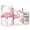 Pink Flamingos with Golden Dot, variant on Set of 2 Flameless Candles Lights with Remote Control Flickering LED Candles Electric Candles for Home Decor Parties Marine Life Pattern