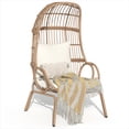 thumbnail image 6 of Dextrus Oversized Wicker Egg Chair Lounger for Indoor/Outdoor,Egg Basket Chair With Cushion,Beige, 6 of 9